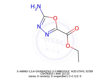 Chemical structure of 5-AMINO-1,3,4-OXADIAZOLE-2-CARBOXYLIC ACID ETHYL ESTER