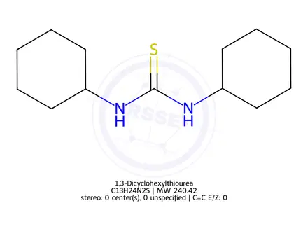 Chemical structure of 1,3-Dicyclohexylthiourea