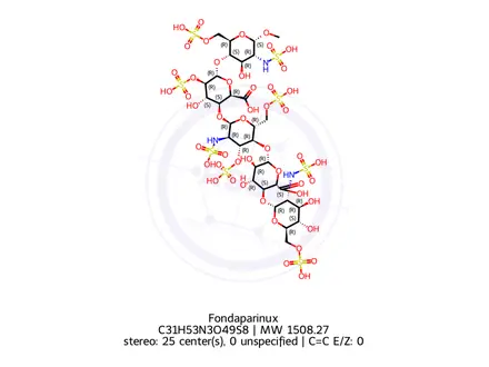 Chemical structure of Fondaparinux