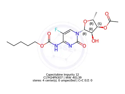 Chemical structure of Capecitabine Impurity 12