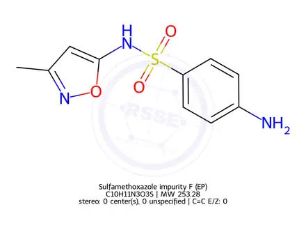 Chemical structure of Sulfamethoxazole EP Impurity F