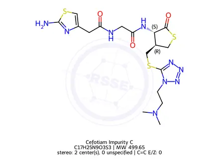 Chemical structure of Cefotiam Impurity C