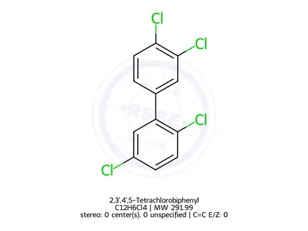 Chemical structure of 2,3',4',5-Tetrachlorobiphenyl