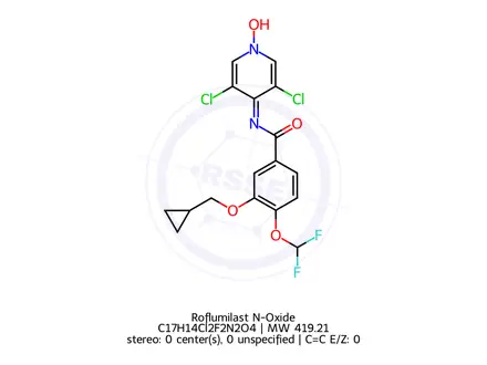 Chemical structure of Roflumilast N-Oxide
