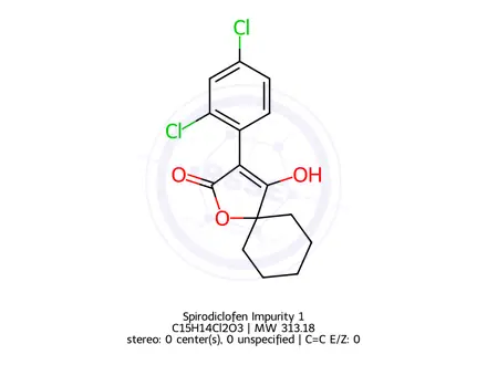 Chemical structure of Spirodiclofen Impurity 1
