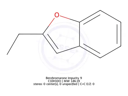 Chemical structure of Benzbromarone Impurity 9