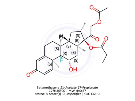 Chemical structure of Betamethasone propionate EP Impurity D