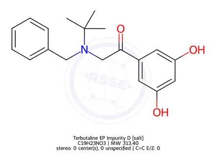Chemical structure of Terbutaline EP Impurity D