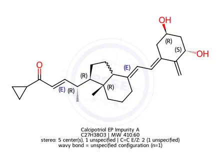 Chemical structure of Calcipotriol EP Impurity A