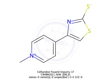 Chemical structure of Ceftaroline Impurity 5