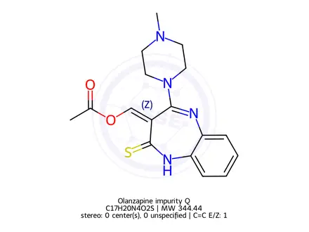 Chemical structure of Olanzapine impurity Q