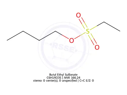 Chemical structure of Butyl Ethyl Sulfonate