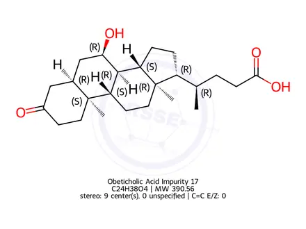Chemical structure of Chenodeoxycholic Acid Impurity 7
