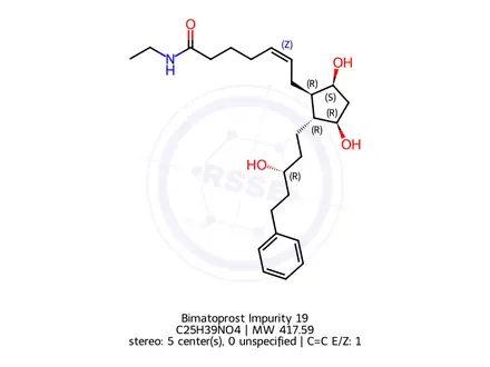 Chemical structure of Bimatoprost Impurity 19