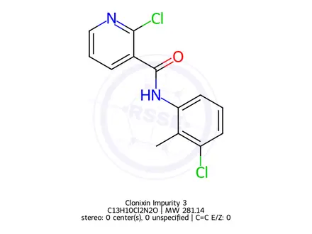 Chemical structure of Clonixin Impurity 3