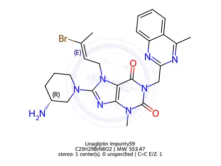 Chemical structure of Linagliptin Impurity 83