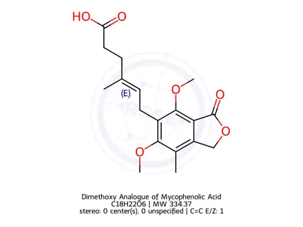 Chemical structure of Dimethoxy Analogue of Mycophenolic Acid