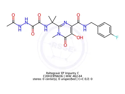 Chemical structure of Raltegravir EP Impurity C
