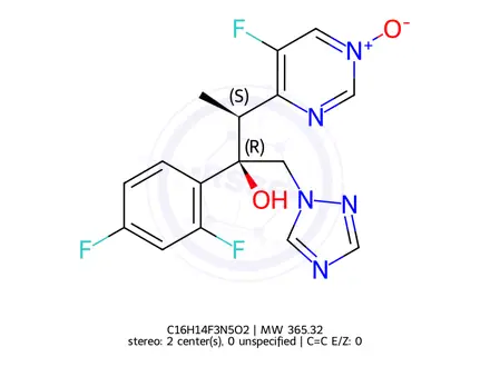 Chemical structure of Voriconazole Impurity 21