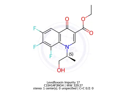 Chemical structure of Levofloxacin Impurity 17