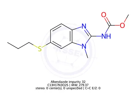 Chemical structure of Albendazole impurity 32