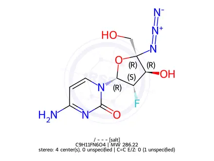 Chemical structure of Azvudine