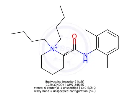 Chemical structure of Bupivacaine Impurity 9