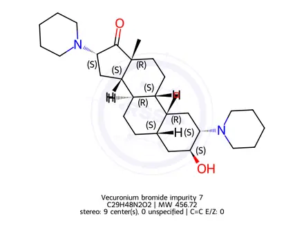 Chemical structure of Vecuronium bromide impurity 7