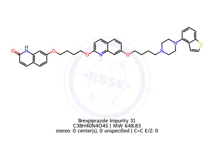 Chemical structure of Brexpiprazole Impurity K