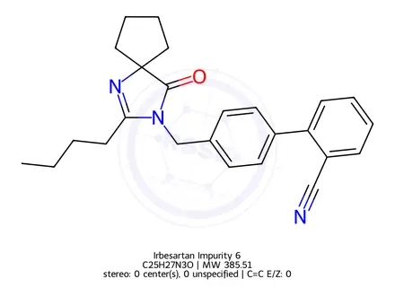 Chemical structure of Irbesartan Impurity 2