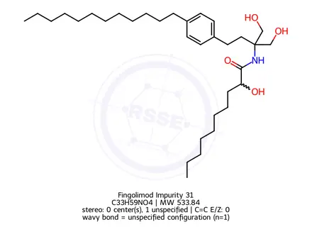 Chemical structure of Fingolimod Impurity 31