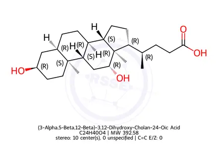 Chemical structure of Deoxycholic acid Impurity 6