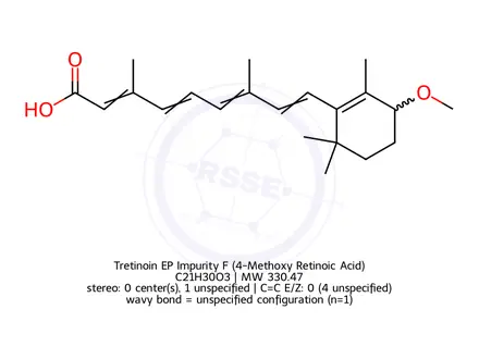 Chemical structure of Tretinoin EP Impurity F (4-Methoxy Retinoic Acid)