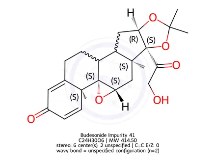 Chemical structure of Budesonide Impurity 41