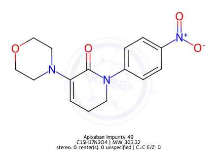 Chemical structure of Apixaban Impurity 49