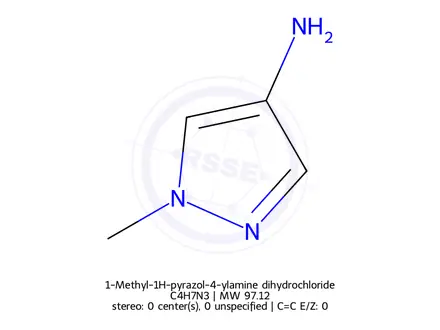 Chemical structure of 1-Methyl-1H-pyrazol-4-ylamine dihydrochloride