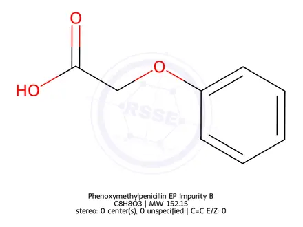 Chemical structure of Phenoxymethylpenicillin EP Impurity B