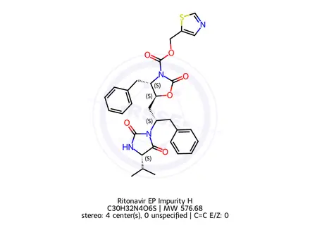 Chemical structure of Ritonavir EP Impurity H