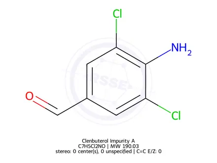 Chemical structure of Clenbuterol Impurity A