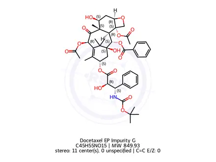 Chemical structure of Docetaxel EP Impurity G