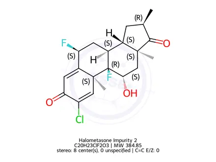 Chemical structure of Halometasone Impurity 2
