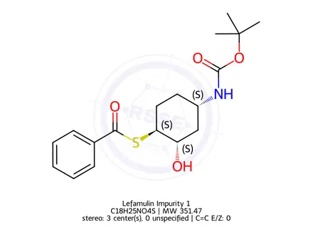 Chemical structure of Lefamulin Impurity 1