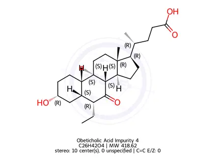 Chemical structure of Obeticholic Acid Impurity 4