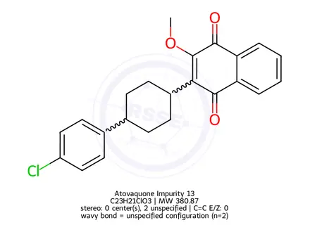 Chemical structure of Atovaquone Impurity 13