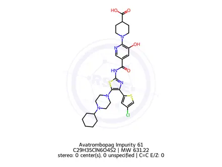 Chemical structure of Avatrombopag Impurity 61