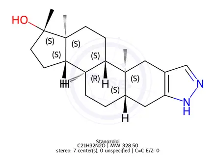 Chemical structure of Stanozolol
