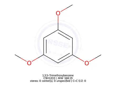 Chemical structure of 1,3,5-Trimethoxybenzene