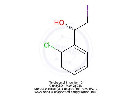 Chemical structure of Tulobuterol Impurity 40