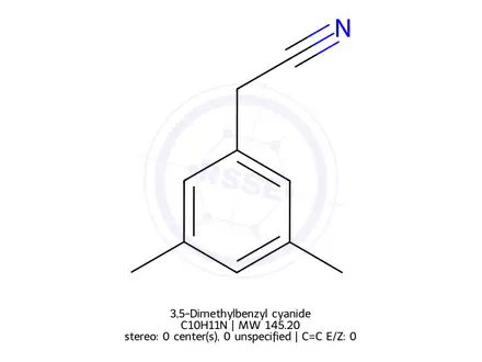 Chemical structure of 3,5-Dimethylbenzyl cyanide
