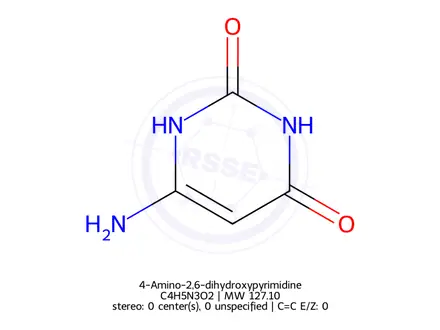 Chemical structure of 4-Amino-2,6-dihydroxypyrimidine